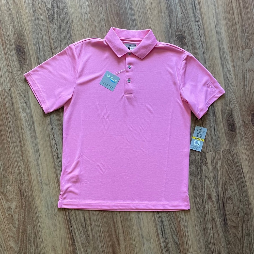 PGA Tour Men's Pink Polo Shirt